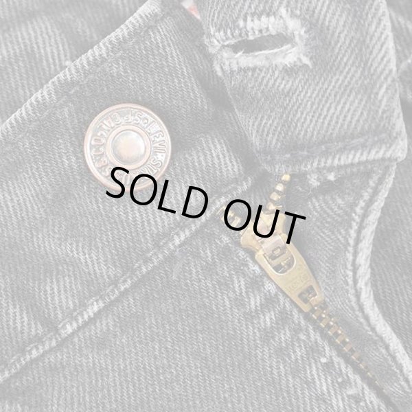 画像4: 90's Levi's 512 ブラックデニムパンツ "MADE IN USA / W33 L30" (4)