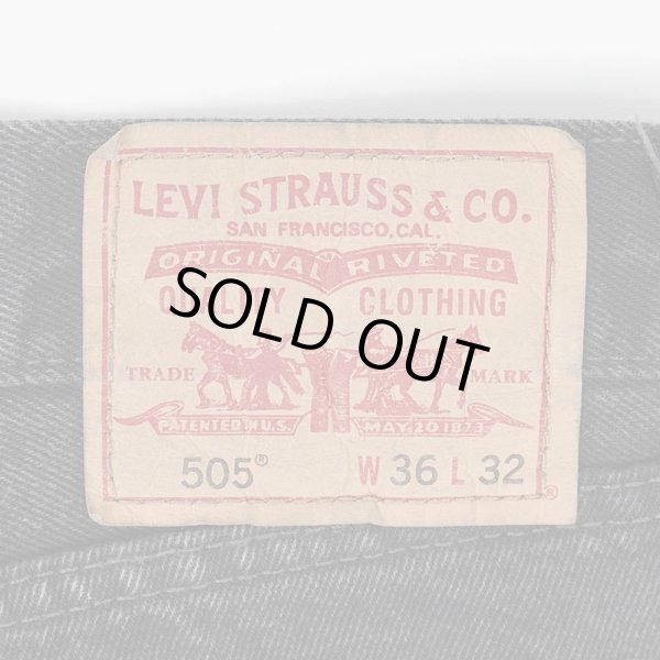 画像3: 00's Levi's 505 ブラックデニムパンツ "W36 L32" (3)