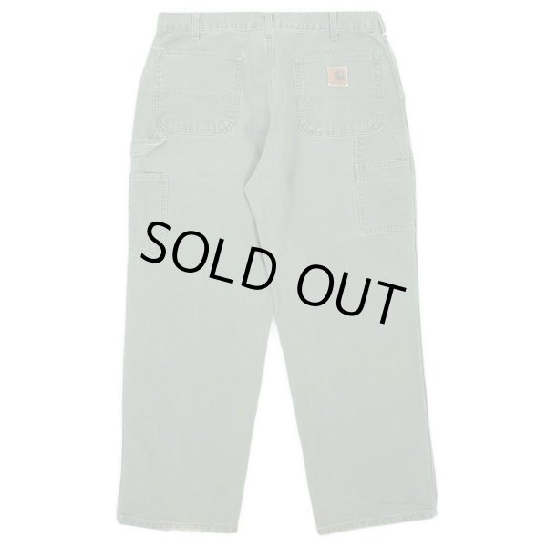 画像2: Early 00's Carhartt ダックペインターパンツ "W36 L30 / MOSS GREEN" (2)