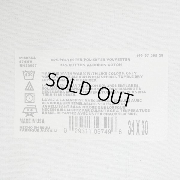 画像3: 90's Dickies 874 ワークパンツ "MADE IN USA / W34 L30 / KHAKI" (3)