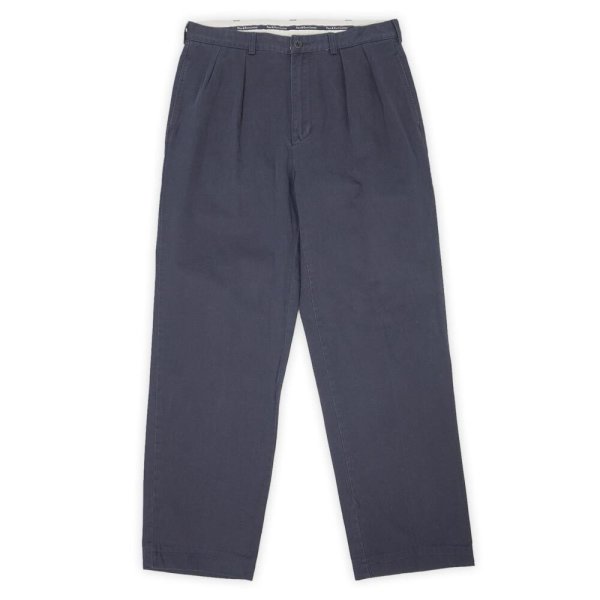 画像1: 90's Polo Ralph Lauren 2タック チノトラウザー "ANDREW PANT / NAVY" (1)