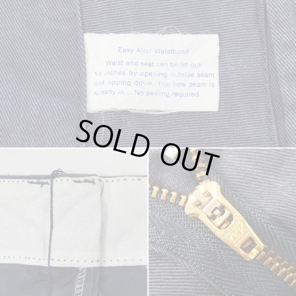 画像4: 80's L.L.Bean × Dickies コットンワークパンツ "MADE IN USA / FADE NAVY" (4)