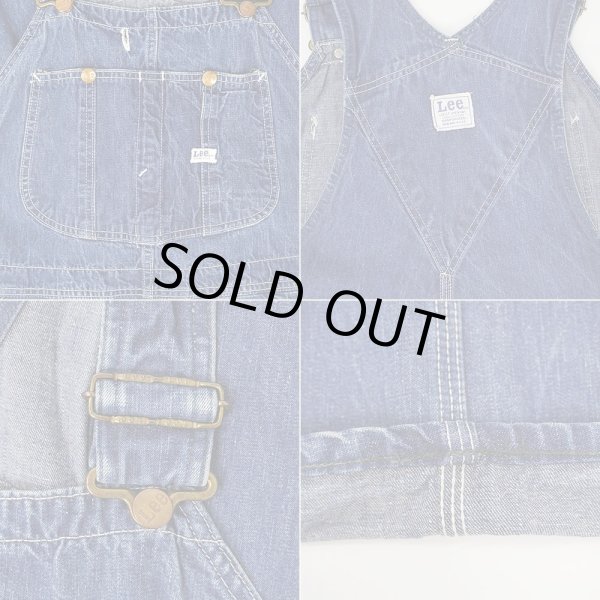 画像4: 60's Lee デニムオーバーオール "MADE IN USA / W41 L28相当" (4)