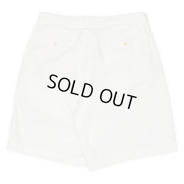 画像2: 90's Polo Ralph Lauren 2タック チノショーツ “WHITE” (2)