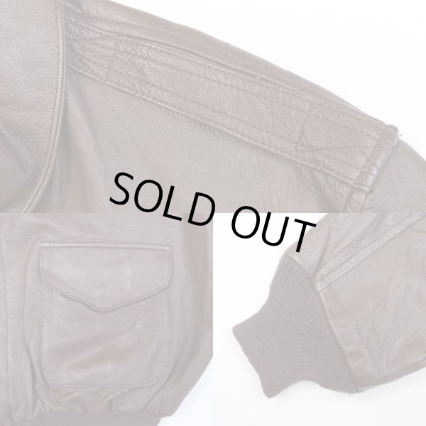 画像4: 80's COOPER A-2 TYPE レザーフライトジャケット "48L / MADE IN USA" (4)