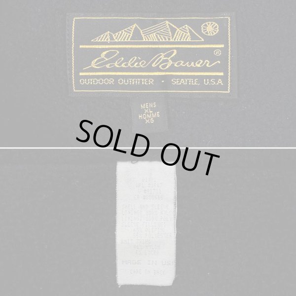 画像2: 80's Eddie Bauer フリースライナー ナイロンジャケット "黒タグ / ALL BLACK / MADE IN USA" (2)