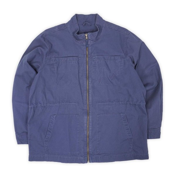 画像1: 00's GAP スタンドカラー ワークジャケット "FADE NAVY" (1)