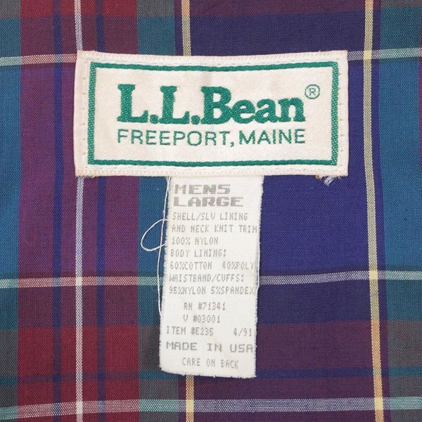 画像2: 80's L.L.Bean ハリントンジャケット "MADE IN USA" (2)