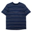 画像1: 90's Puritan マルチボーダー柄 ポケットTシャツ (1)