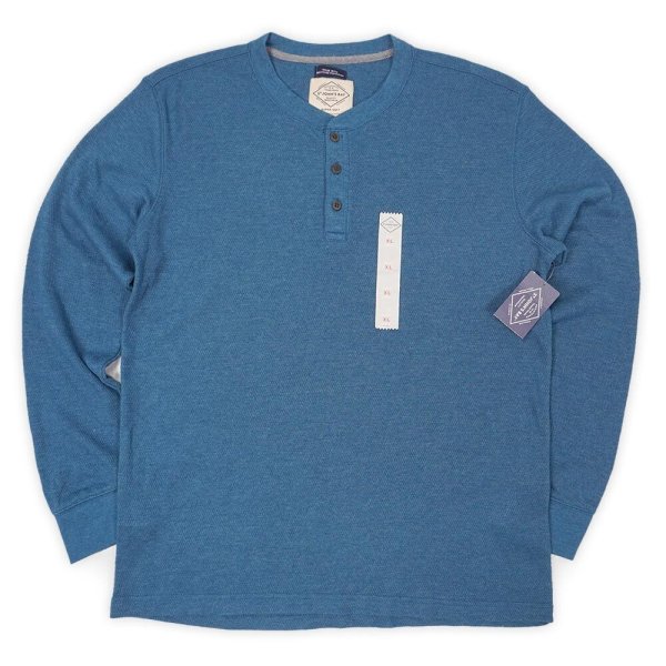 画像1: 00's ST JOHN'S BAY ヘンリーネック サーマルカットソー “DEADSTOCK” (1)