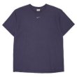 画像1: Early 00's NIKE センタースウォッシュロゴ Tシャツ ”Fade Navy" (1)