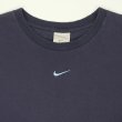 画像2: Early 00's NIKE センタースウォッシュロゴ Tシャツ ”Fade Navy" (2)
