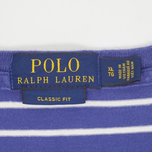 画像2: 00's Polo Ralph Lauren ボーダーTシャツ "NAVY × WHITE" (2)