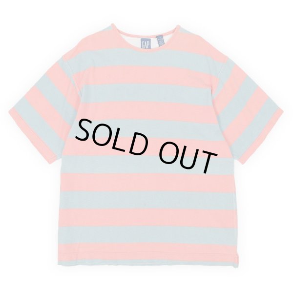 画像1: 90's OLD GAP ボーダー柄 Tシャツ "ORANGE" (1)