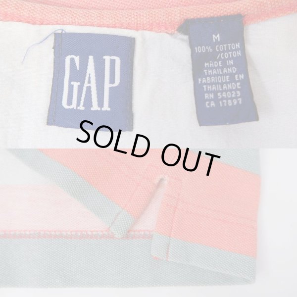 画像3: 90's OLD GAP ボーダー柄 Tシャツ "ORANGE" (3)