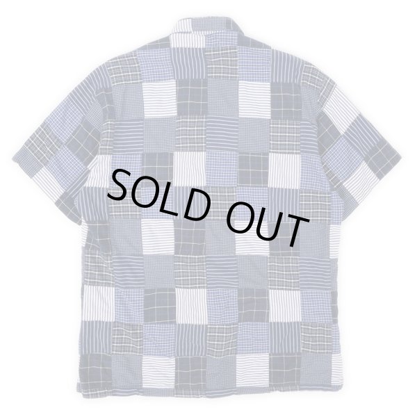 画像2: 90's CHAPS Ralph Lauren S/S パッチワーク ボタンダウンシャツ (2)