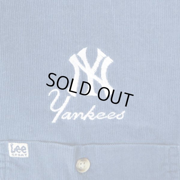 画像3: 90's NEW YORK YANKEES コーデュロイBDシャツ (3)