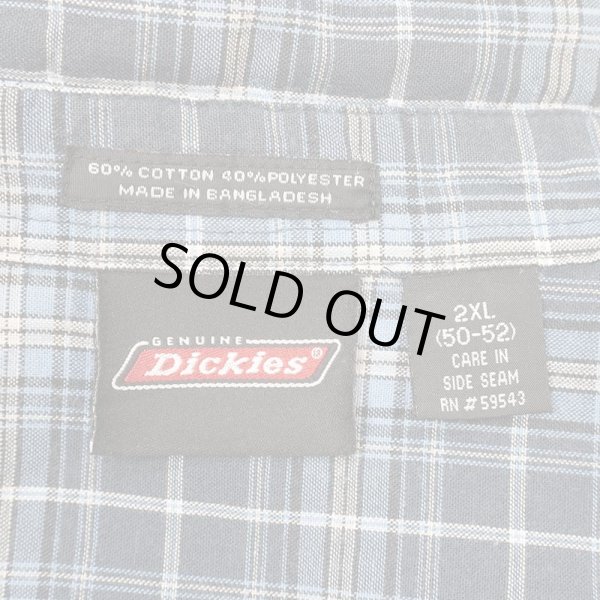 画像2: 90-00's Dickies ワークシャツ "BLUE Plaid" (2)