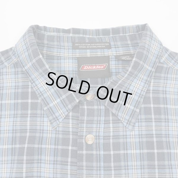 画像3: 90-00's Dickies ワークシャツ "BLUE Plaid" (3)