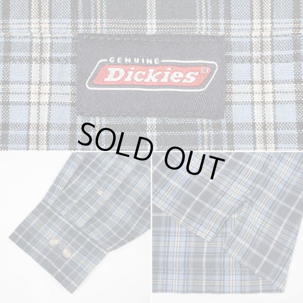 画像4: 90-00's Dickies ワークシャツ "BLUE Plaid" (4)