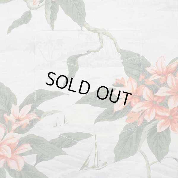 画像4: 00's NAUTICA 総柄 S/S シルクシャツ (4)