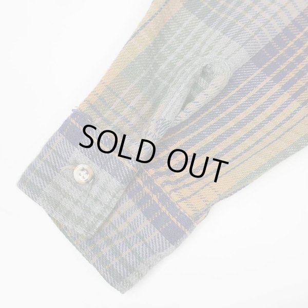 画像5: 90's FIVE BROTHER ヘビーネルシャツ "Gray Plaid / MADE IN USA" (5)