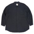 画像1: 90's FLAX レギュラーカラー リネンシャツ “BLACK” (1)
