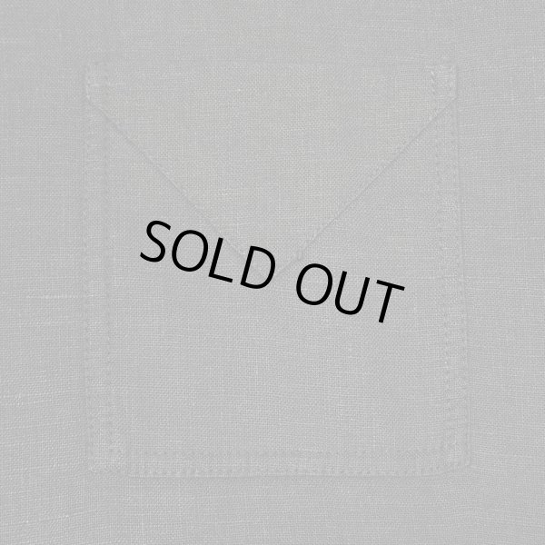 画像4: 90's FLAX レギュラーカラー リネンシャツ “BLACK” (4)