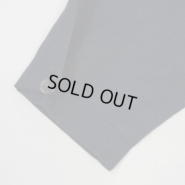 画像5: 90's FLAX レギュラーカラー リネンシャツ “BLACK” (5)