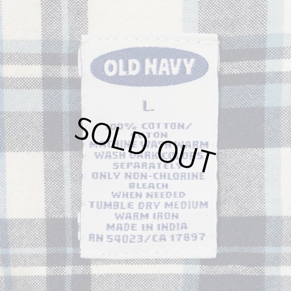 画像2: 00's OLD NAVY S/S レギュラーカラー ボックスシャツ (2)