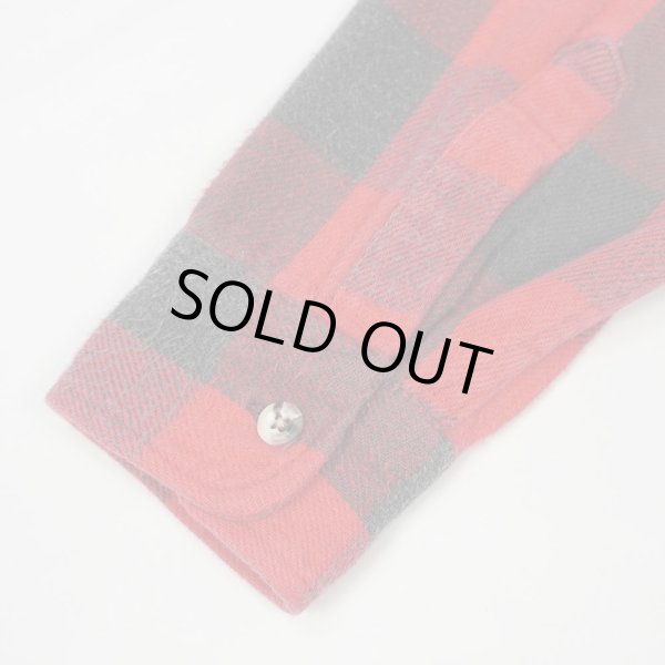 画像4: 90's OSHKOSH ブロックチェック柄 ヘビーネルシャツ "MADE IN USA" (4)