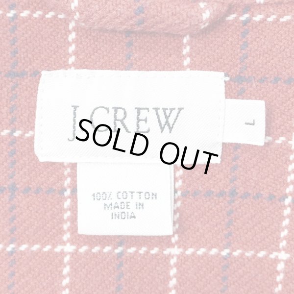 画像2: 00's J.CREW ヘビーネルシャツ "Vermilion Red Plaid" (2)