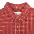 画像3: 00's J.CREW ヘビーネルシャツ "Vermilion Red Plaid" (3)