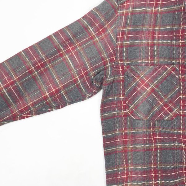 画像3: Late 90's ST JOHN'S BAY ヘビーネルシャツ "Sun Faded" (3)