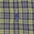 画像4: 90's Polo Ralph Lauren S/S ボタンダウンシャツ "GREGGOR / Olive Plaid" (4)
