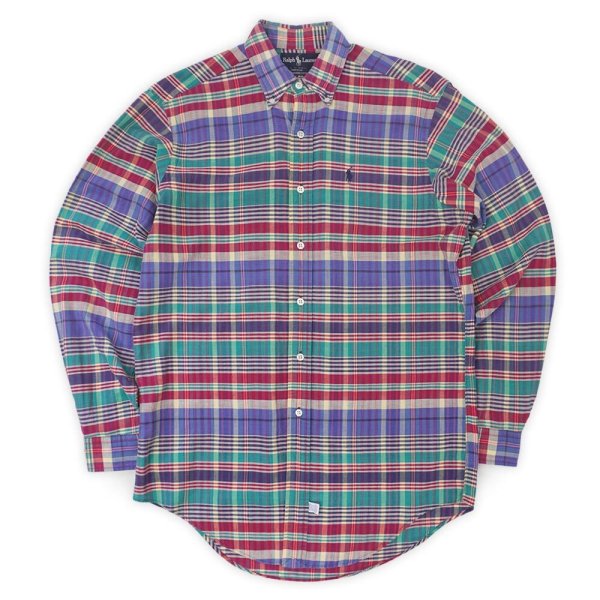 画像1: Early 90's Polo Ralph Lauren ボタンダウンシャツ “MADE IN USA” (1)