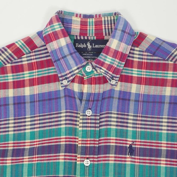 画像3: Early 90's Polo Ralph Lauren ボタンダウンシャツ “MADE IN USA” (3)