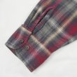 画像4: 00's ST JOHN'S BAY フランネルボタンダウンシャツ "Red Omble Plaid" (4)