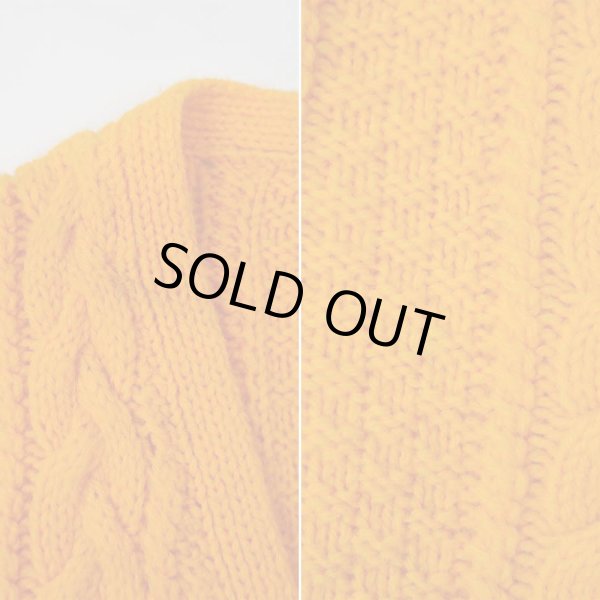 画像4: 70's made especially フィッシャーマンカーディガン "ORANGE" (4)