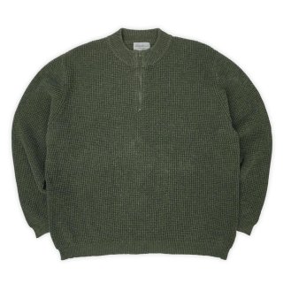 Eddie Bauer ハーフボタン ニットポロ コットンカシミヤニット L
