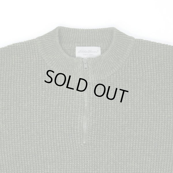 画像3: 00's Eddie Bauer ハーフジップ コットンニット (3)