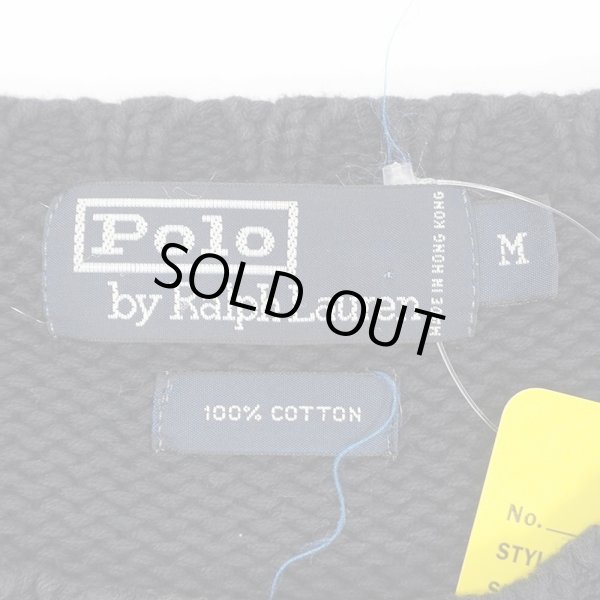 画像2: 90's Polo Ralph Lauren ワイドボーダー柄 コットンニット (2)