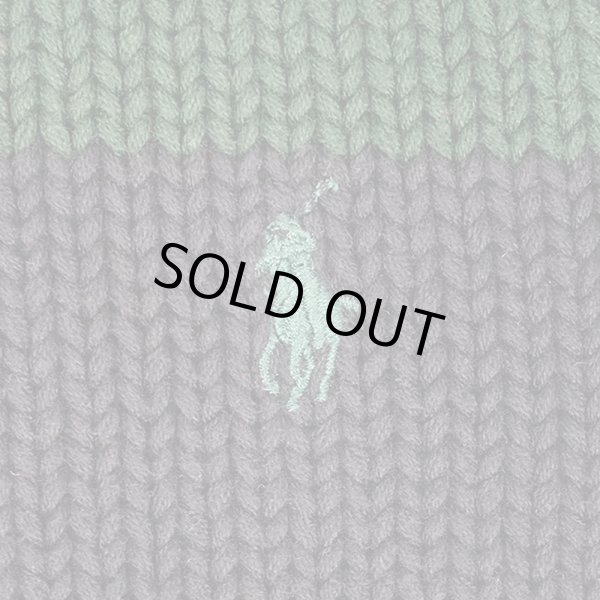 画像3: 90's Polo Ralph Lauren ワイドボーダー柄 コットンニット (3)