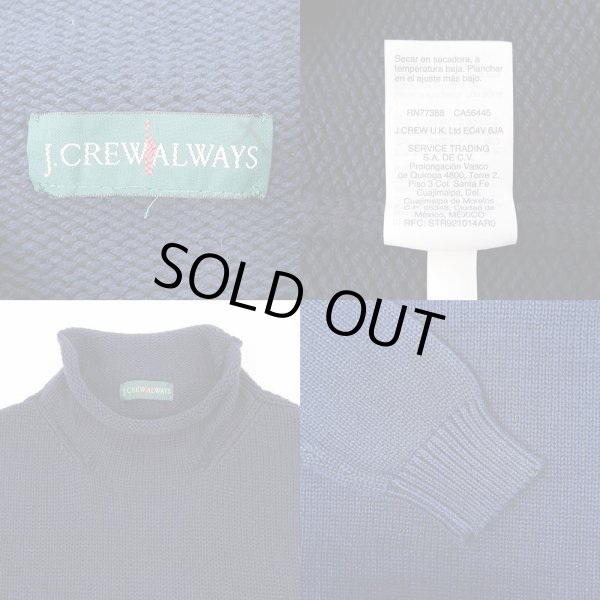 画像3: 90's J.CREW ロールネック コットンニット (3)