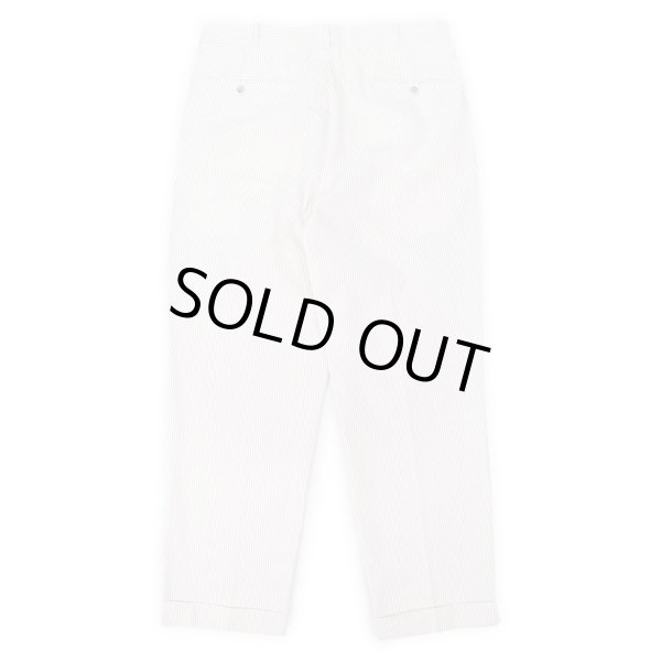 画像2: 90's Polo Ralph Lauren 2タック シアサッカートラウザー “DEADSTOCK” (2)