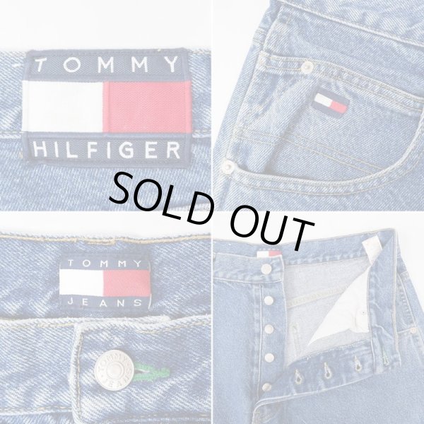 画像3: 90's TOMMY JEANS デニムカーゴパンツ (3)
