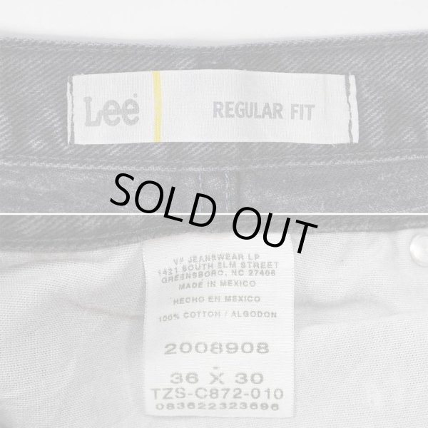 画像4: 00's Lee ブラックデニムパンツ "REGULER FIT / W36 L30" (4)