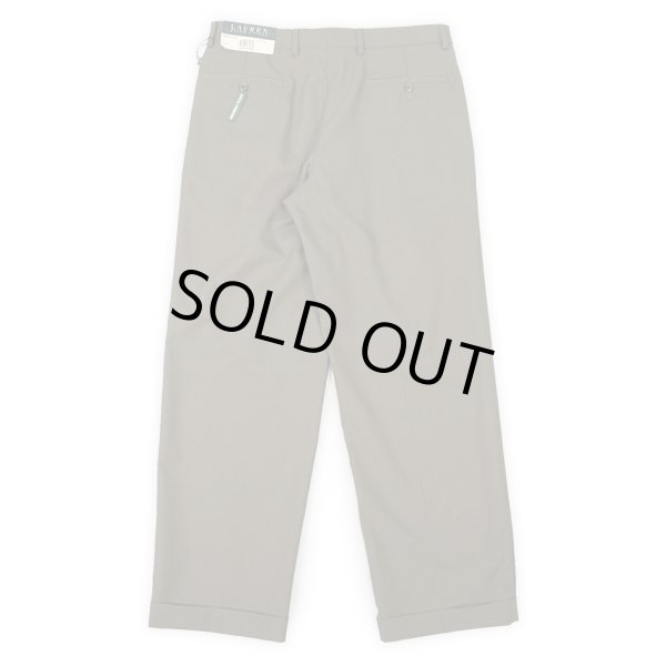 画像2: 00's LAUREN RALPH LAUREN 2タック ウールスラックス "DEADSTOCK / W32 L30" (2)