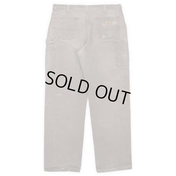 画像2: 00's Carhartt ダブルニー ダックペインターパンツ "DARK BROWN" (2)