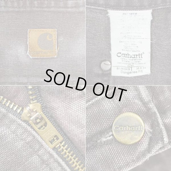 画像3: 00's Carhartt ダブルニー ダックペインターパンツ "DARK BROWN" (3)
